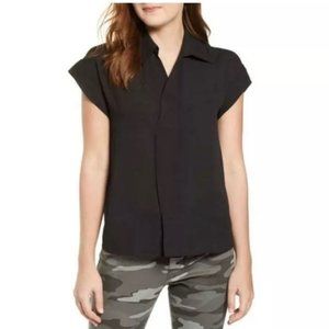 Everleigh Black Short Sleeve Blouse Shirt